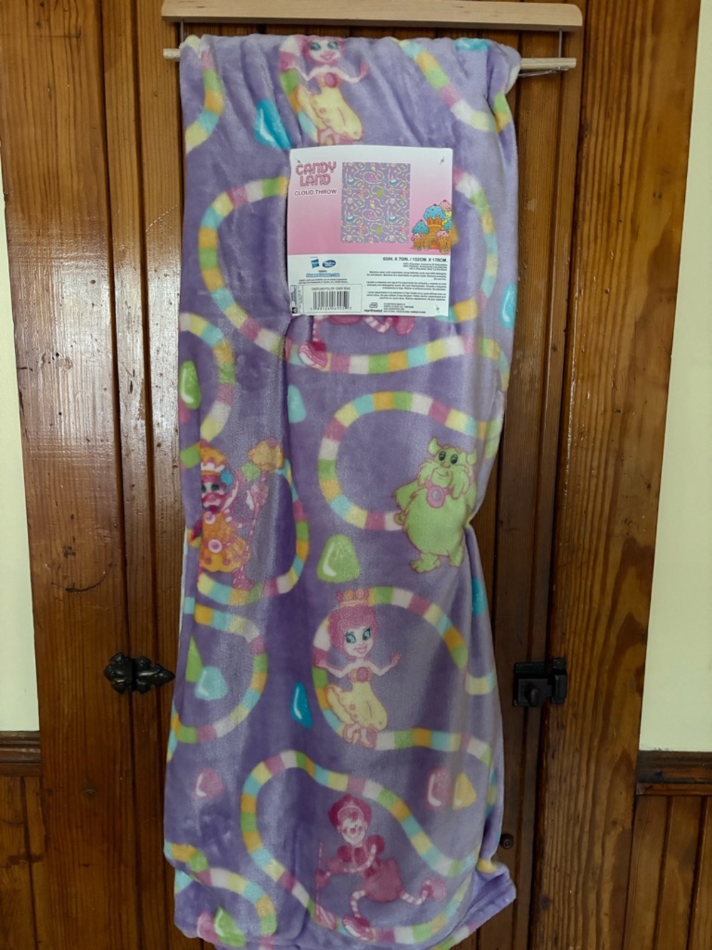 CandyLand fleece throw blanket